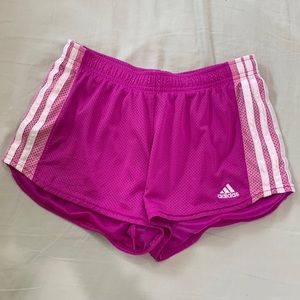Pink adidas shorts